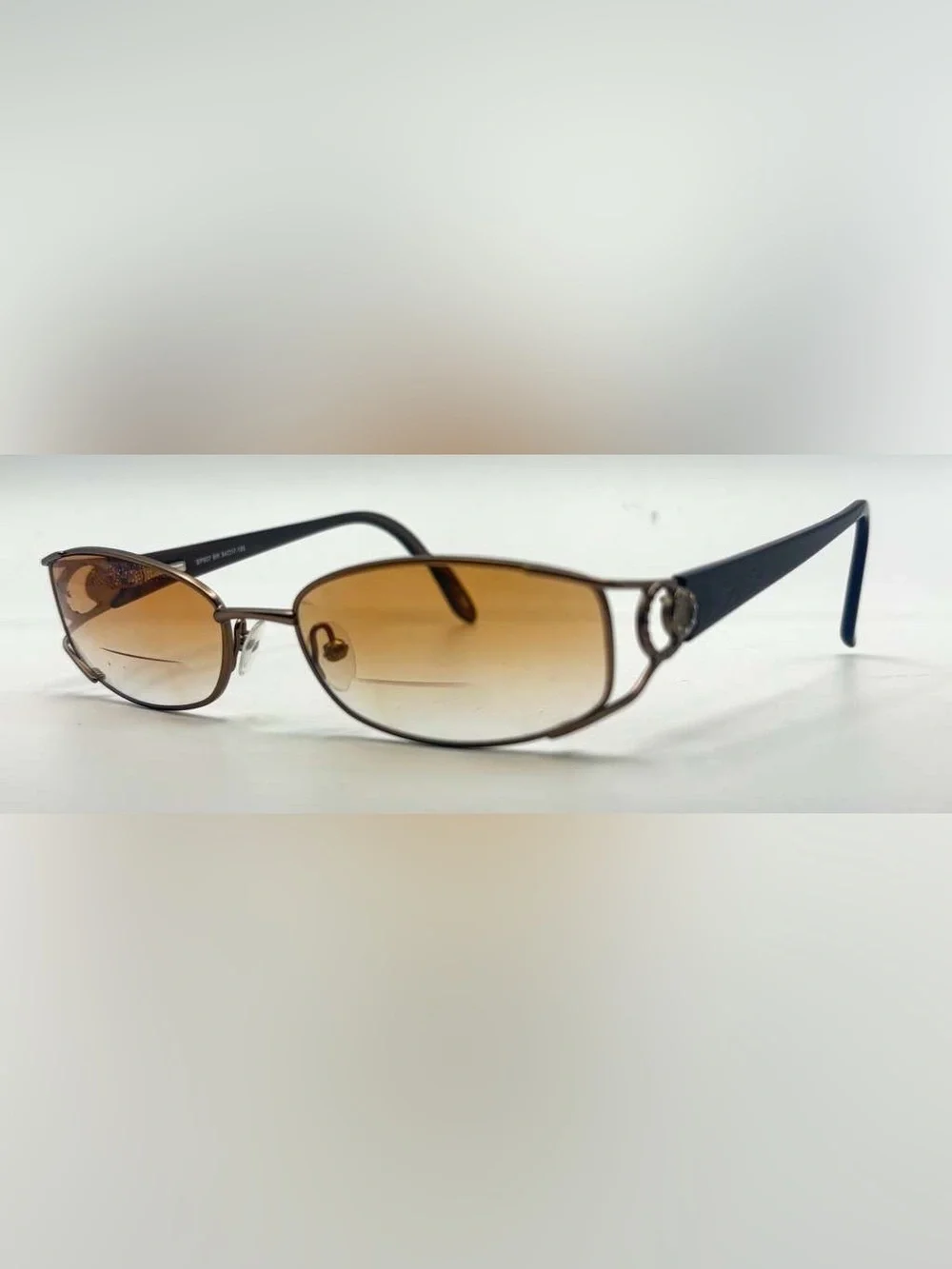 Splendor SP807 Brown Oval Metal Sunglasses Frames Only